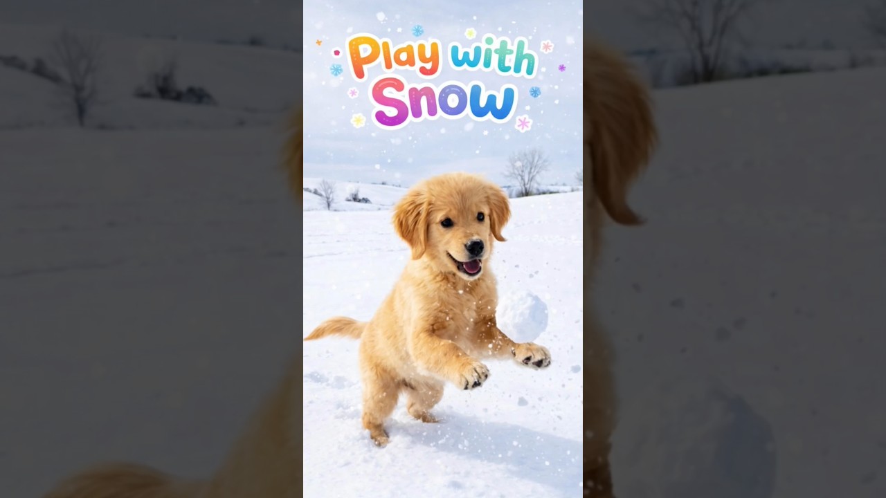 La conmovedora reacción de un Golden al descubrir la nieve