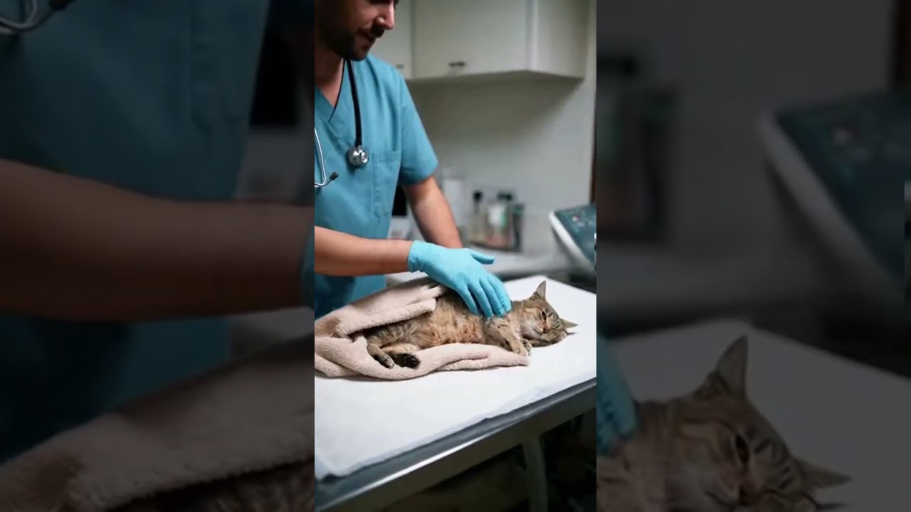 El conmovedor milagro de una gata rescatada justo a tiempo