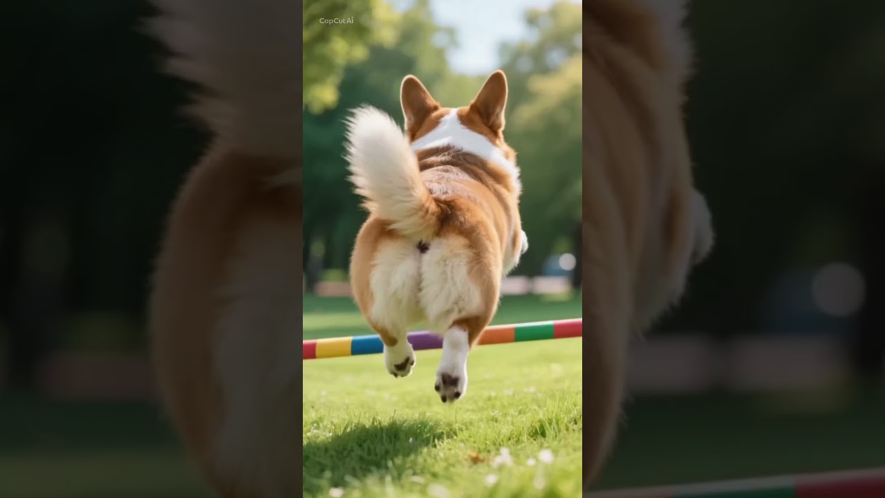 El estilo inigualable de un Corgi que conquistó el lago