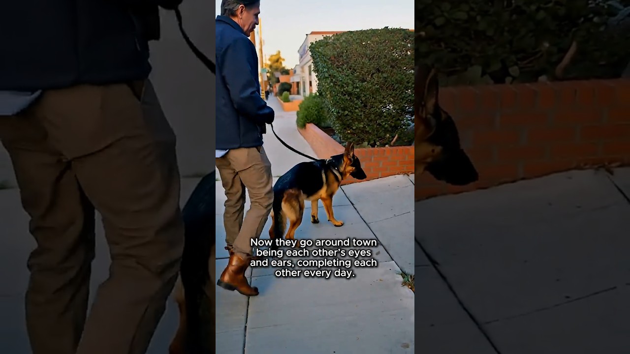 La conexión sensorial entre un perro ciego y un hombre sordo