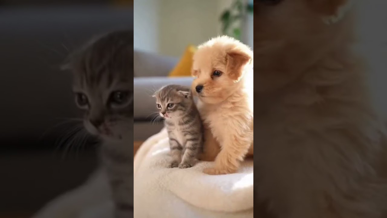 Inesperado consuelo: El perrito que calma el llanto de un gatito