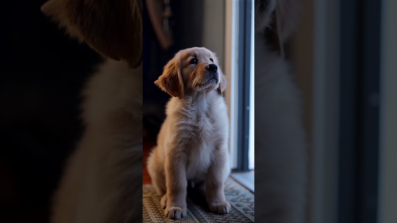El emotivo adiós de un cachorro Golden que rompe el corazón