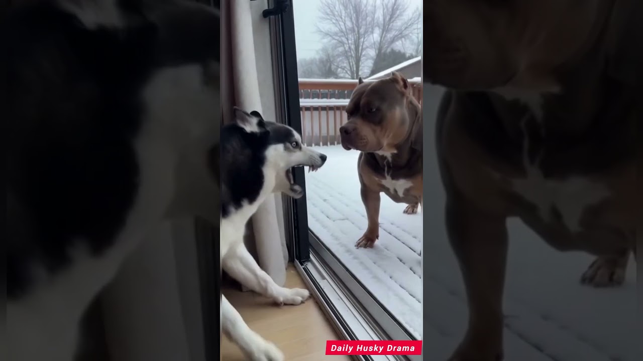 El Husky que pasó de lobo feroz a tierno peluche en un segundo